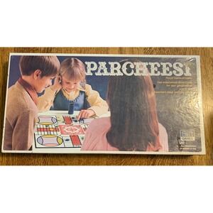 VINTAGE Parcheesi 1975 COMPLETE Selchow and Righter Classic Board Game Strategy‎